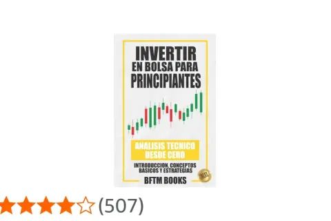 Libro "Invertir en Bolsa para Principiantes" con análisis técnico. Ofrece consejos para invertir en bolsa desde cero.