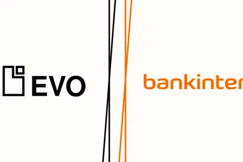Logos de EVO y Bankinter. Si buscas evo banco opiniones, este es un buen punto de partida para comparar.