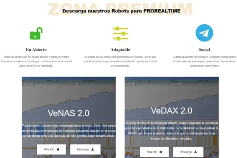Descubre qué es el trading algorítmico con robots de código abierto y adaptable. VeNAS 2.0 y VeDAX 2.0 son ejemplos de estrategias automatizadas.