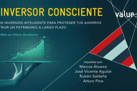 Curso "El Inversor Consciente" de Value School, ideal para quienes buscan los mejores cursos de bolsa y aprender a invertir inteligentemente.