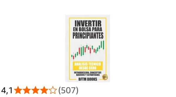 Libro "Invertir en Bolsa para Principiantes" con análisis técnico. Ofrece consejos para invertir en bolsa desde cero.