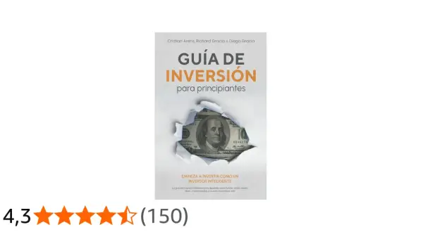 Guía de inversión para principiantes, con un billete de dólar asomando. Aprende sobre bolsa y más.