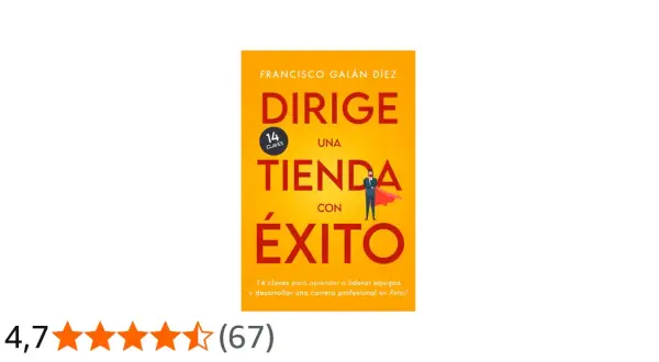 Portada de libro "Dirige una tienda con éxito" con un hombre con capa de superhéroe.