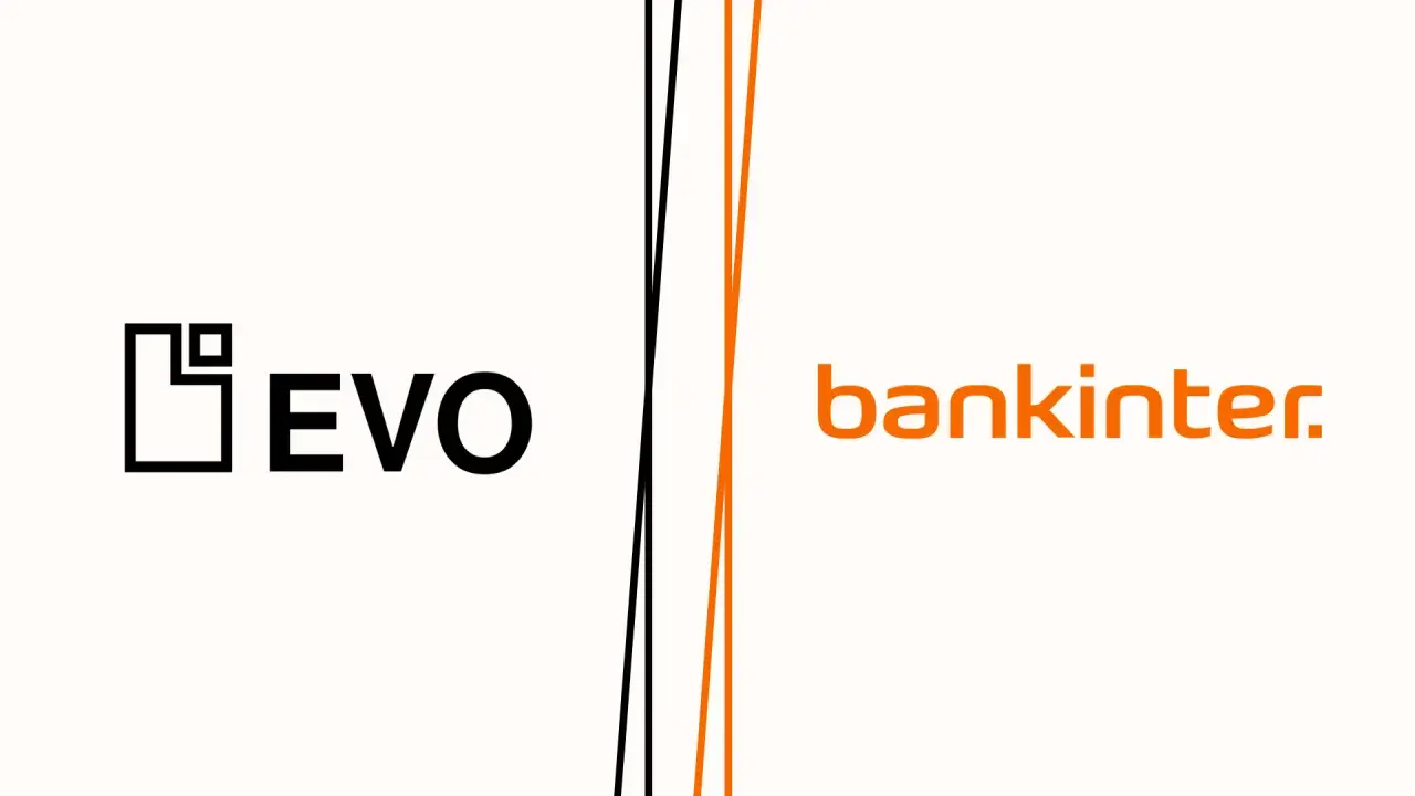 Logos de EVO y Bankinter. Si buscas evo banco opiniones, este es un buen punto de partida para comparar.