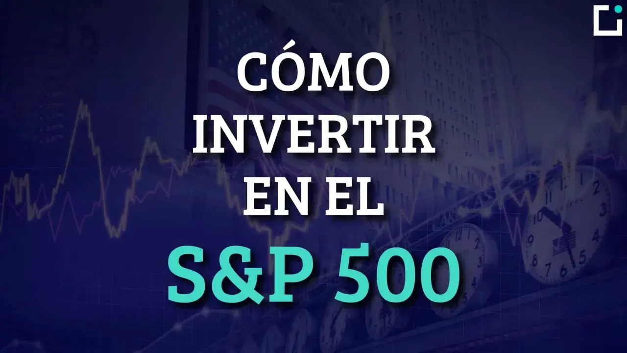 Guía visual para aprender cómo invertir en S&P 500 desde España. Gráficos bursátiles y relojes de bolsa.
