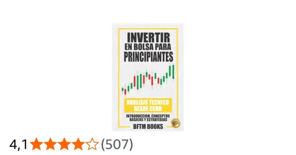 Libro "Invertir en Bolsa para Principiantes" con análisis técnico. Ofrece consejos para invertir en bolsa desde cero.