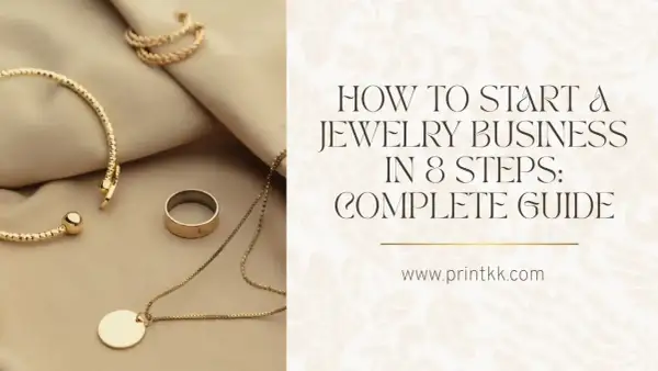 Guía completa sobre como montar una joyeria. Joyas doradas sobre tela beige.